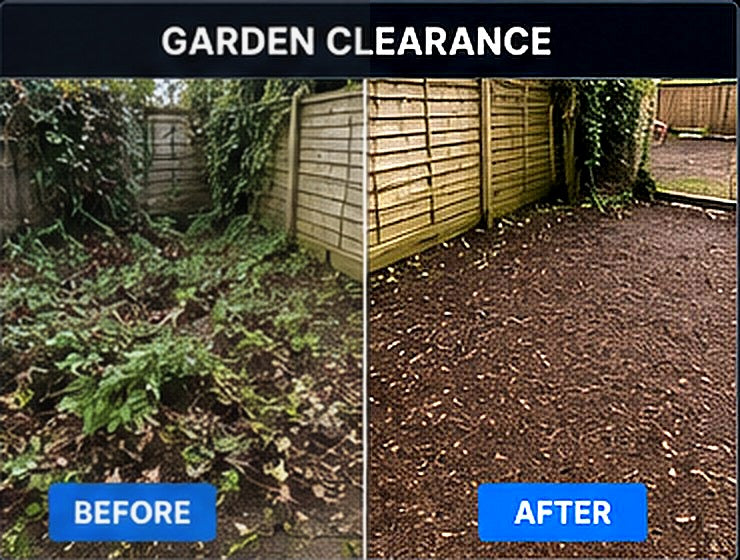 Garden Clearance before and after result